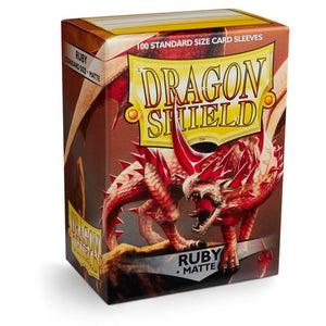 Dragon Shield Sleeves - Ruby Matte (100 protectores)