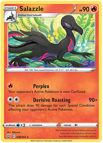 Salazzle (028/163) [Espada y escudo: estilos de batalla] 