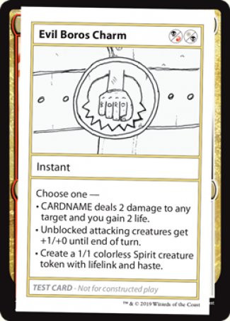 Evil Boros Charm (Edición 2021) [Tarjetas de prueba de juego Mystery Booster] 