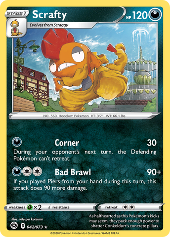 Scrafty (042/073) [Espada y escudo: Camino del campeón] 