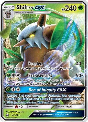 Shiftry GX (14/168) [Sol y Luna: Tormenta Celestial] 