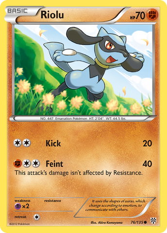 Riolu (76/135) [Blanco y negro: Tormenta de plasma] 