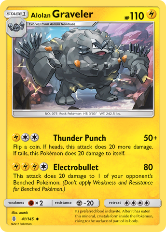 Alolan Graveler (41/145) [Sol y luna: Guardianes nacientes] 