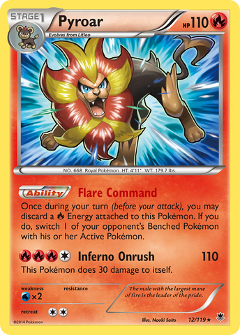 Pyroar (12/119) [XY: Fuerzas fantasma] 