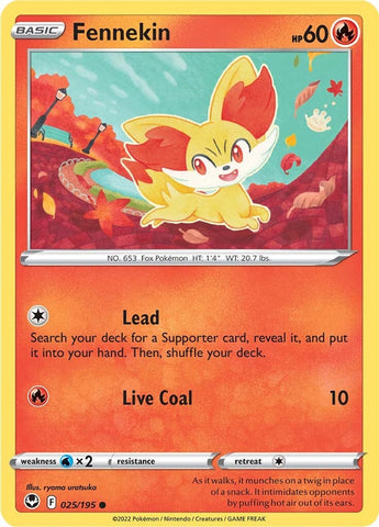 Fennekin (025/195) [Espada y escudo: Tempestad de plata] 