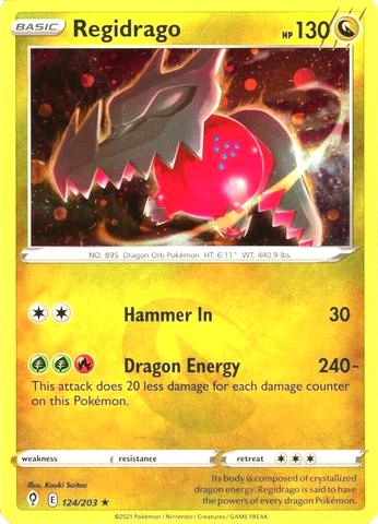 Regidrago (124/203) (Cosmos Holo) [Espada y escudo: cielos en evolución] 