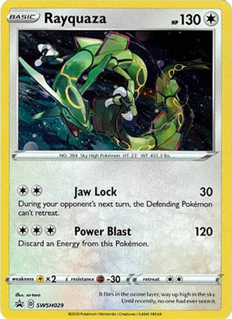 Rayquaza (SWSH029) [Espada y escudo: Promociones de Black Star] 