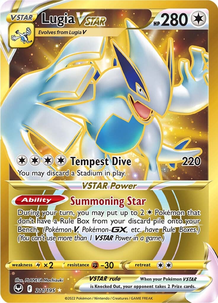Lugia VSTAR (211/195) [Espada y escudo: Tempestad de plata] 