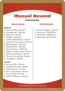 Lista de mazos de Manuel Bevand [Mazos del Campeonato Mundial 2004] 