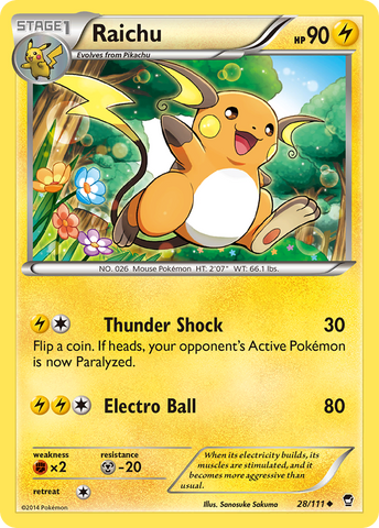 Raichu (28/111) [XY: Puños furiosos] 