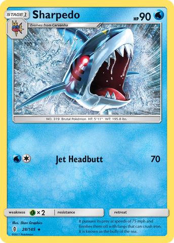 Sharpedo (28/145) [Sol y Luna: Guardianes en ascenso] 
