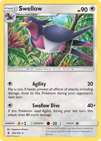 Swellow (104/145) [Sol y Luna: Guardianes en ascenso] 