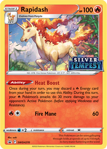 Rapidash (SWSH270) (Prelanzamiento) [Sword &amp; Shield: Black Star Promos] 