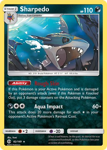 Sharpedo (82/149) [Sol y Luna: Conjunto básico] 