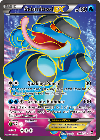 Seismitoad EX (106/111) [XY: Puños furiosos] 