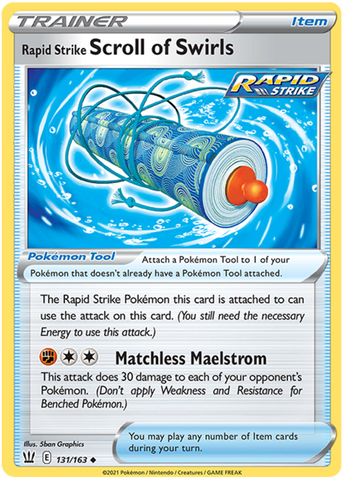 Pergamino de remolinos de ataque rápido (131/163) [Espada y escudo: estilos de batalla] 