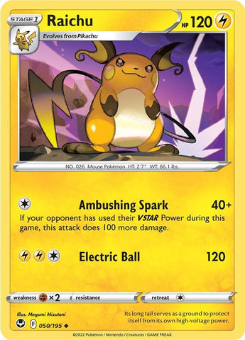 Raichu (050/195) [Espada y escudo: Tempestad de plata] 