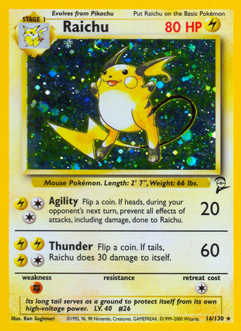 Raichu (16/130) [Conjunto básico 2] 