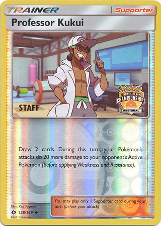 Profesor Kukui (128/149) (Personal de promoción del campeonato regional) [Sol y luna: conjunto básico] 