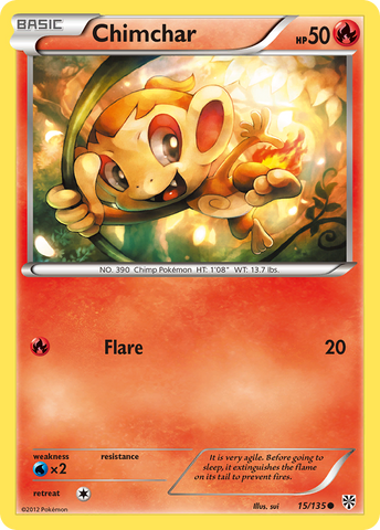 Chimchar (15/135) [Blanco y negro: Tormenta de plasma] 