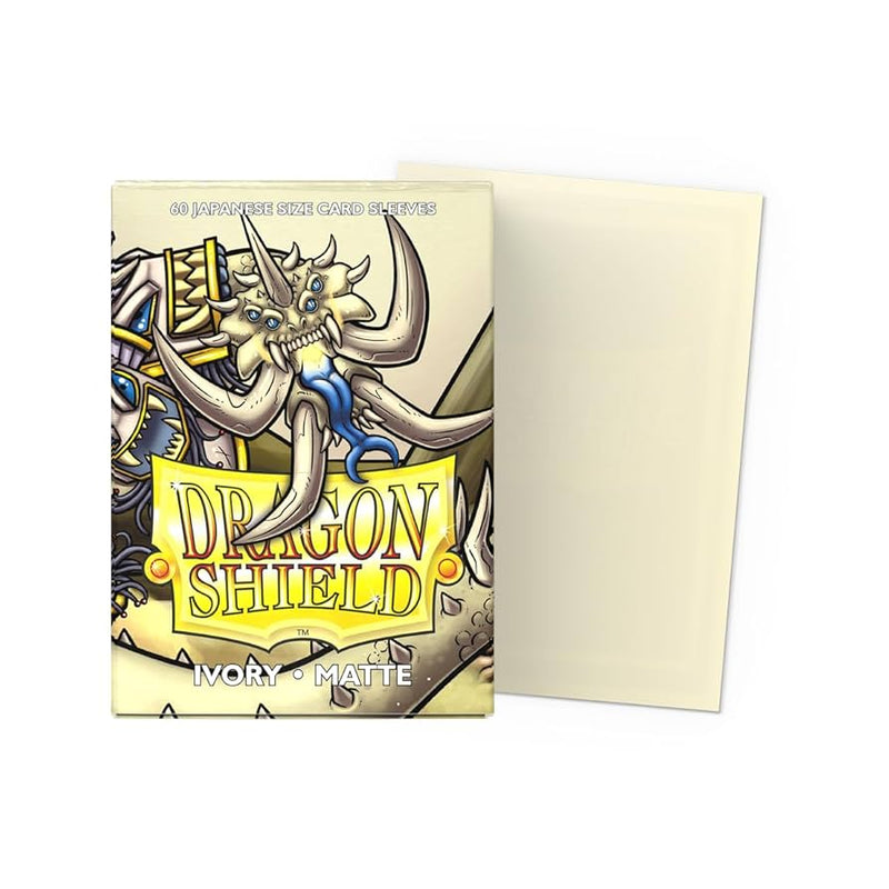 Dragon Shield Sleeves - JAPANESE SIZE - Ivory Matte (60 protectores)