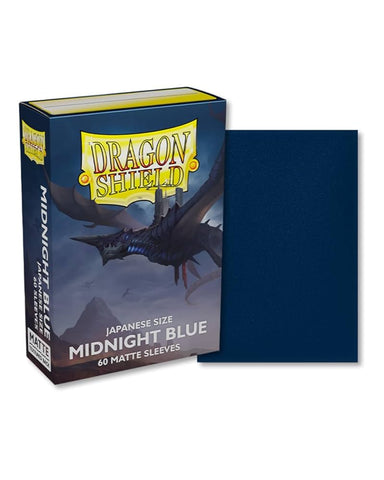 Dragon Shield Sleeves - JAPANESE SIZE - Midnight Blue Matte (60 Protectores)