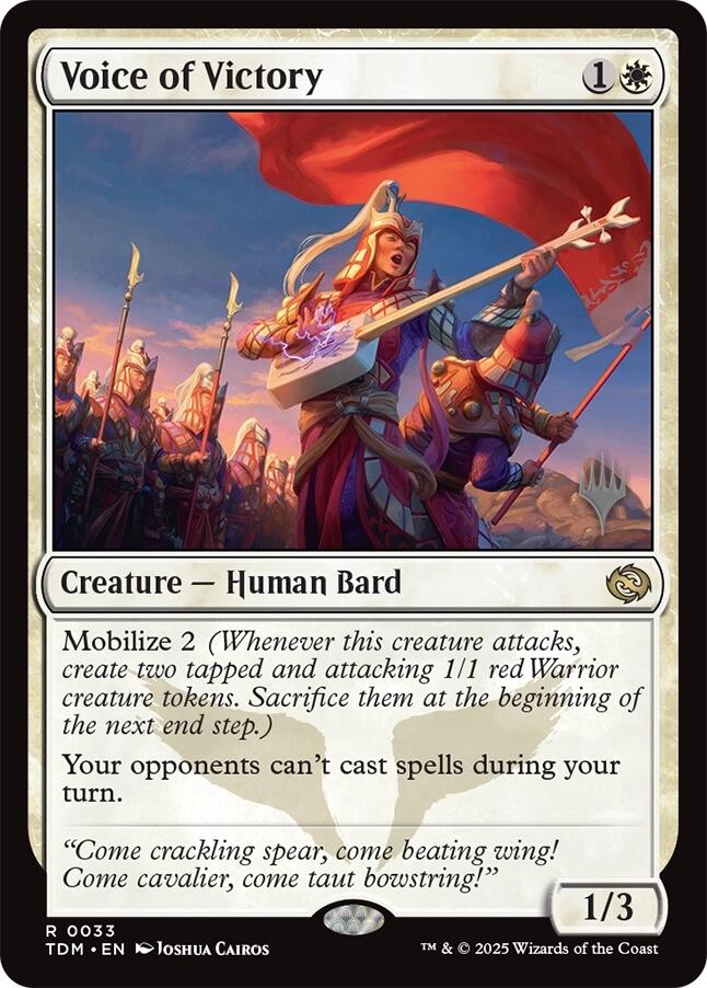 Voice of Victory [Tarkir: Dragonstorm Promos]