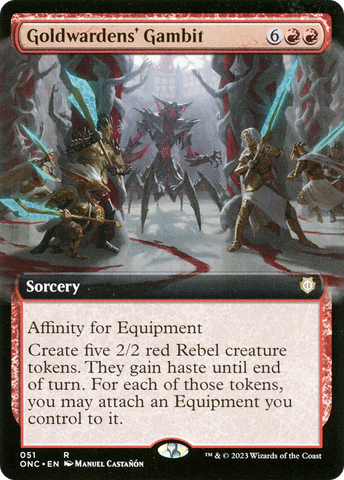 Gambito de los Guardianes de Oro (Arte extendido) [Pyrexia: Todos serán un solo comandante] 
