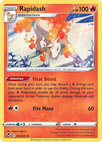Rapidash (022/195) [Espada y escudo: Tempestad de plata] 
