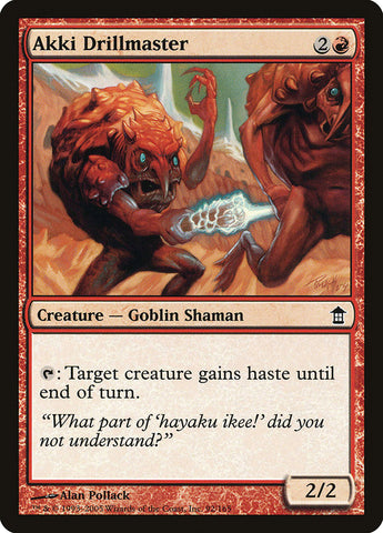 Akki Drillmaster [Salvadores de Kamigawa] 
