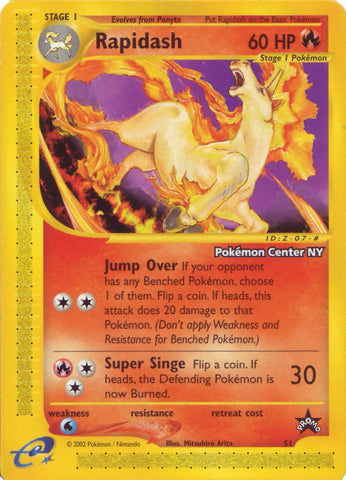 Rapidash (51) (Promoción del Pokemon Center NY) [Wizards of the Coast: Black Star Promos] 