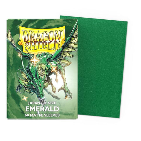 Dragon Shield Sleeves - JAPANESE SIZE - Emerald Matte (60 protectores)