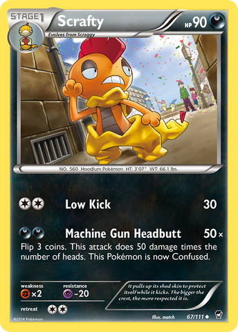 Scrafty (67/111) [XY: Puños furiosos] 