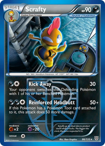 Scrafty (86/135) [Blanco y negro: Tormenta de plasma] 