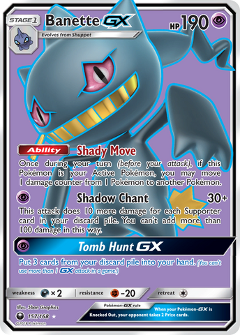 Banette GX (157/168) [Sol y Luna: Tormenta Celestial] 