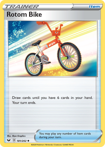 Rotom Bike (181/202) [Espada y escudo: conjunto básico] 