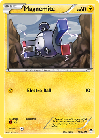 Magnemite (43/135) [Blanco y negro: Tormenta de plasma] 