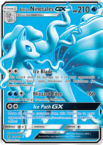 Alolan Ninetales GX (132/145) [Sol y luna: Guardianes nacientes] 