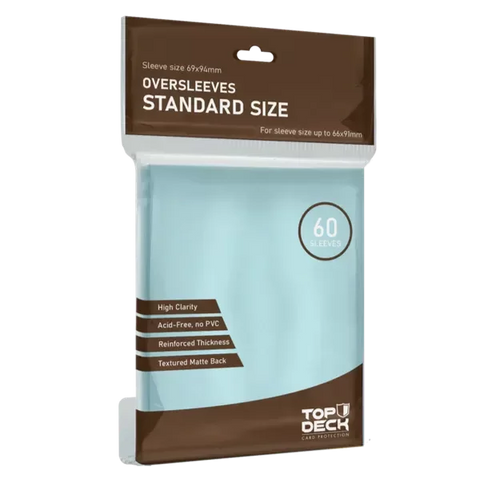 60 Cubre Protectores Standard 69x94mm (Oversleeves)