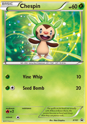 Chespin (XY01) [XY: Promociones de Black Star] 