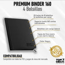 Carpeta Negra Premium - 160 Bolsillos