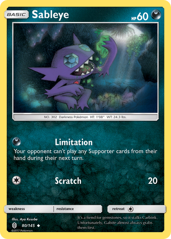 Sableye (80/145) [Sol y Luna: Guardianes en ascenso] 