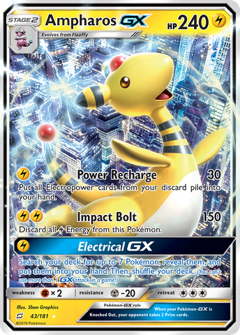 Ampharos GX (43/181) [Sol y Luna: Formar equipo] 