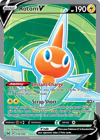 Rotom V (176/196) [Espada y escudo: Origen perdido] 