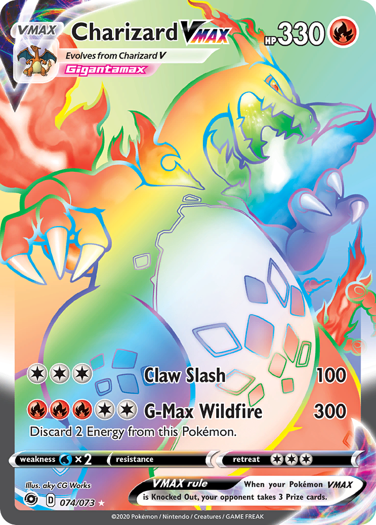 Charizard VMAX (074/073) [Espada y escudo: Camino del campeón] 