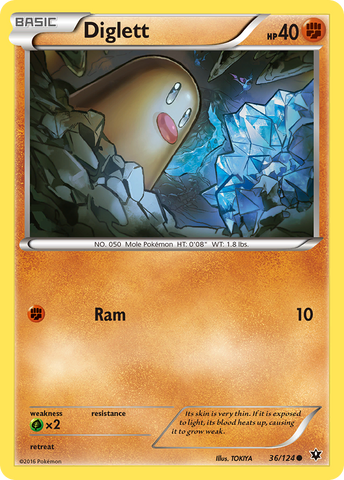 Diglett (36/124) [XY: Destinos en colisión] 