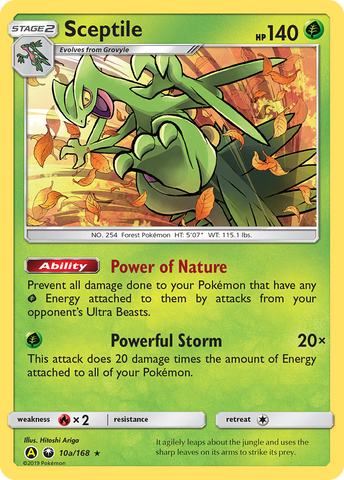 Sceptile (10a/168) [Promociones de arte alternativas] 