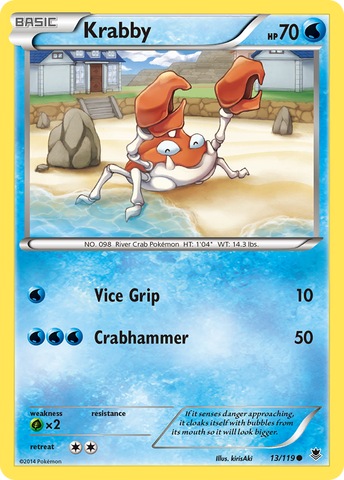 Krabby (13/119) [XY: Fuerzas fantasma] 