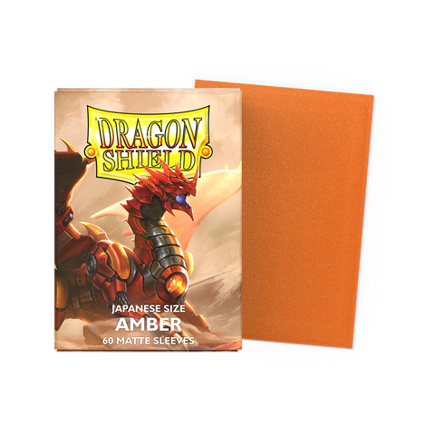 Dragon Shield Sleeves - JAPANESE SIZE - Amber Matte (60 Protectores)