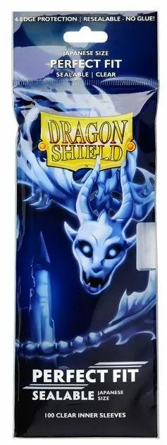 Dragon Shield Perfect Fit Sleeves - Japanese Sealable - Clear (100 protectores)